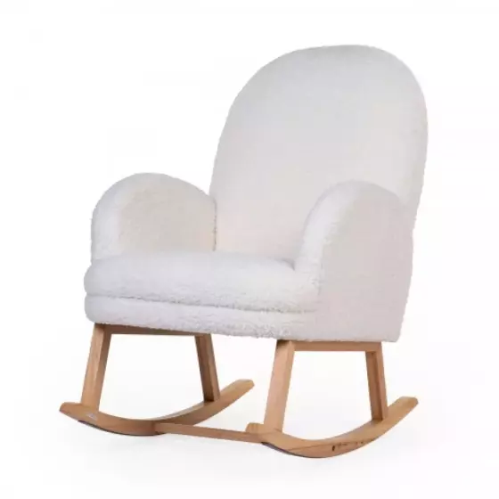 Childhome Rocking Chair Art.BB65182 Teddy Of White Šūpuļkrēsls barošanai