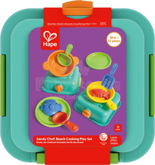 HAPE food cooking sand toys play set, E4106K