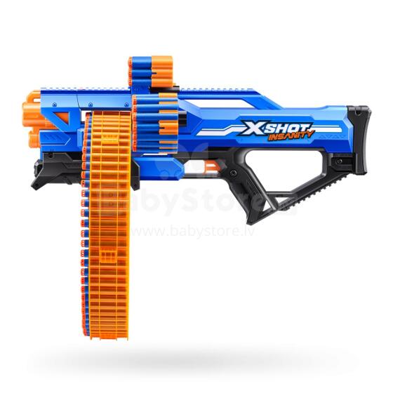 X-SHOT toy gun Mad Megga Barrel Blaster Insanity, 1 series, 36609