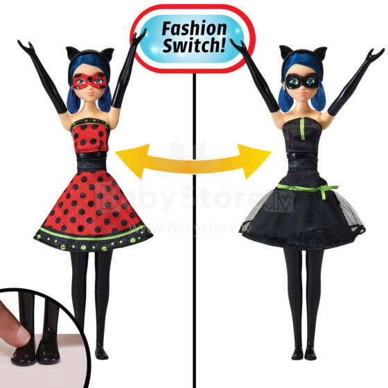 MIRACULOUS doll Hero Switch Ladybug Fashion Doll, 50414