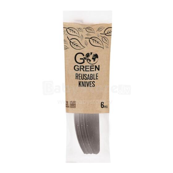 Reusable knives Go Green 6 pcs. black