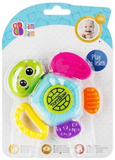 BAM BAM 515013 Turtle Rattle