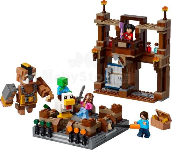 LEGO® Minecraft komplekts "Kaujas ringa pie Meža savrupmājas", Art. 21272