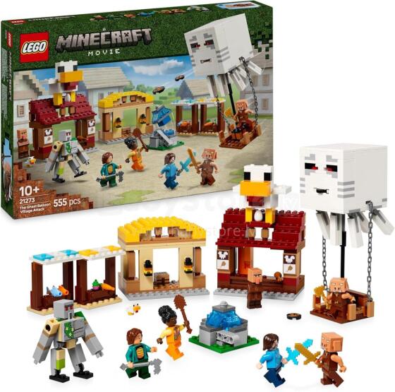 LEGO® Minecraft set "The Ghast Balloon Village Attack", Art. 21273
