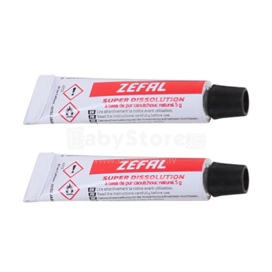 ZEFAL RUBBER CEMENT - 2 TUBES x 5 g