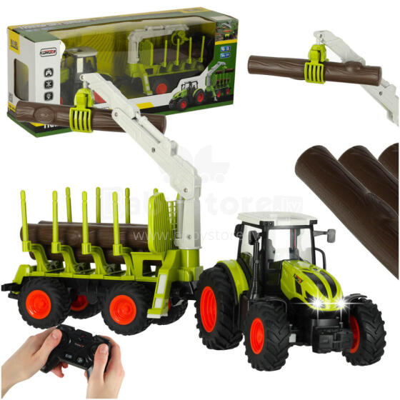 Ikonka Art.KX3228 RC lauksaimniecības traktors ar sakabi 2.4G 3.7V 500mAh