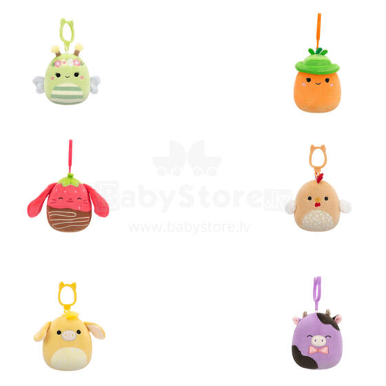 SQUISHMALLOWS Clip-on plush Easter edition, 8 cm