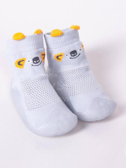 SCORPIO OBO-172C Openwork socks with rubber sole, cooler gray, size 24