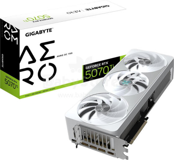 Видеокарта Gigabyte GeForce RTX 5070 Ti Aero OC 16GB GDDR7 (GV-N507TAERO OC-16GD)