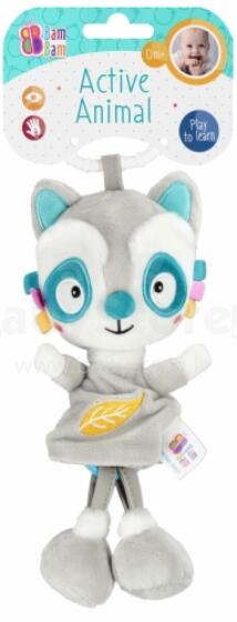 BAM BAM 541639 Musical soft toy raccoon