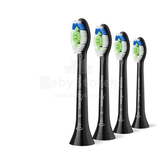 Sonicare W2 Optimal White  standarta zobu birstes uzgalis, 4 gab, melns