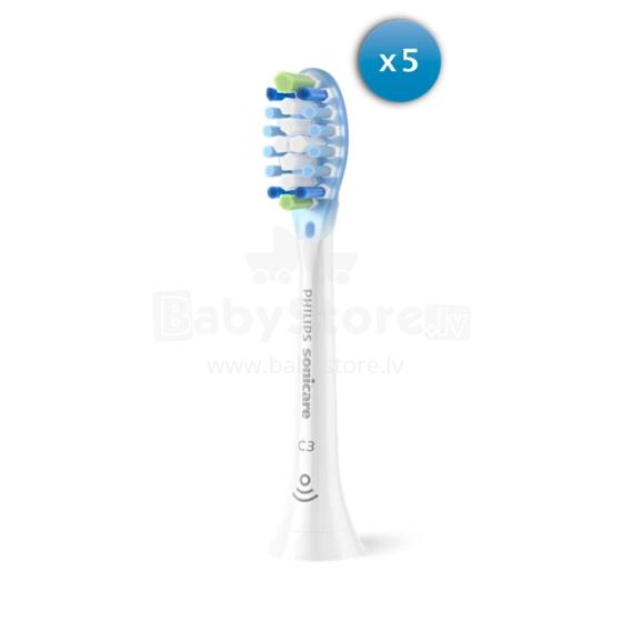 Sonicare C3 Premium Plaque Defence zobu birstes uzgalis (4+1) balts