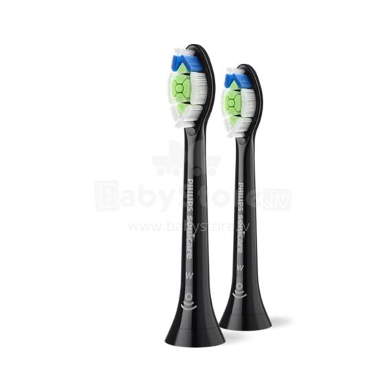 Sonicare Optimal White birstes uzgaļi (2gab.), melns