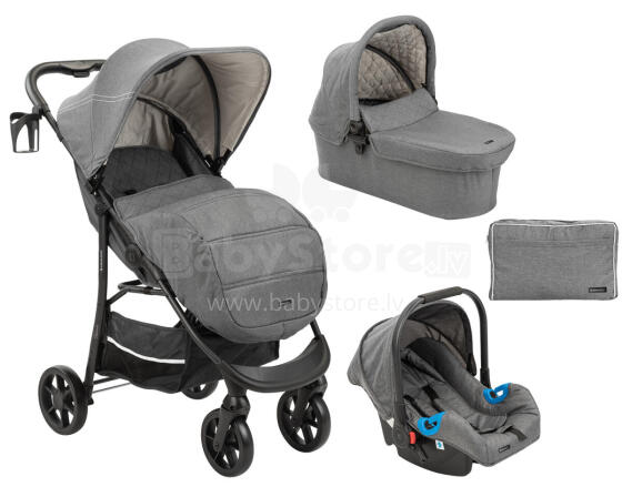 Stroller 3in1 Selina Dark Grey 2023