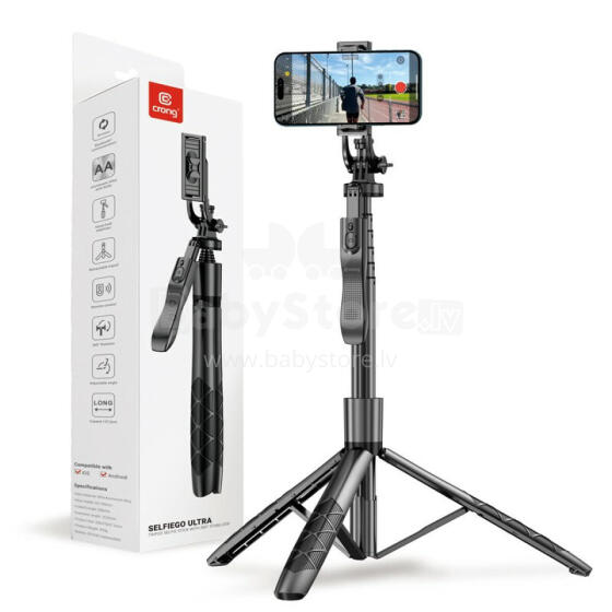 Aluminiowy selfie stick Bluetooth tripod