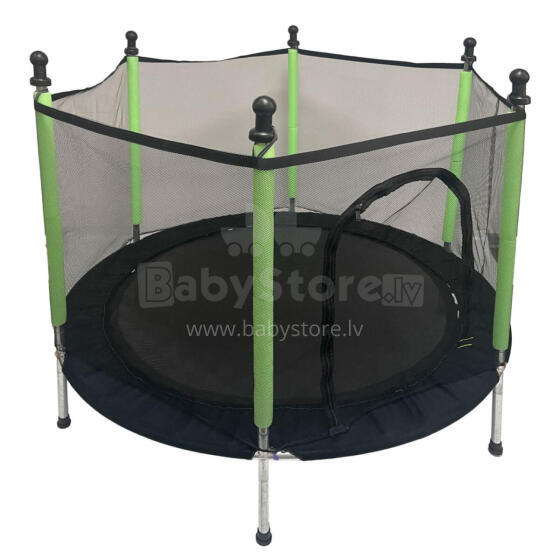 Ikonka Art.KX3215 Bērnu dārza batuta tīkls 140 cm zaļš