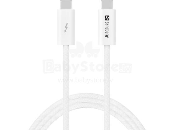 Sandberg 136-56 USB-C to USB-C USB4 PD 240W + 40Gbps cable, 1M