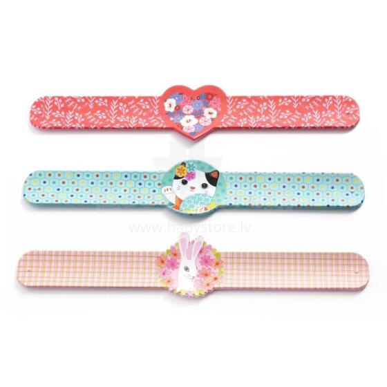 Slap bracelets - Heart, rabbit, cat (1 pc., 3 designs)