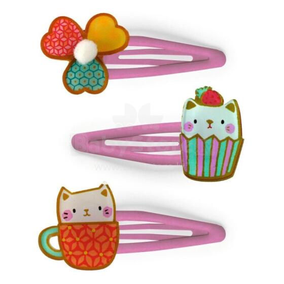 Plume - Cat collection - Hair Clips - Yoko (3 pcs)