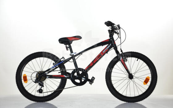 Children's bicycle 20 ''420 SPORT'', black/red, 6 speed