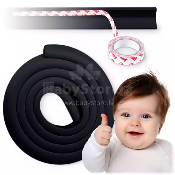 Ricokids Foam Tape Art.798701 Black Protection for sharp corners
