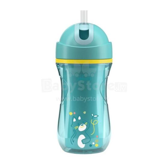 180738 THERMAL MUG 266ML STRAW 14+ TURQUOISE