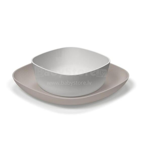 178896 PLATE SET 2PCS GREY 12+