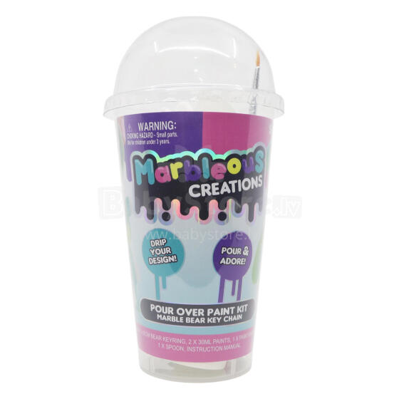 Marbleous Bear DIY Pouring Keyring Kit