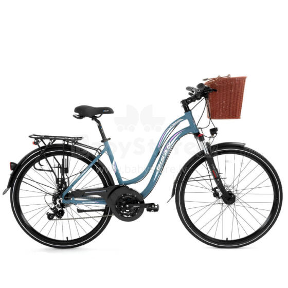 Pilsētas velosipēds Bisan 28 CTX6300  Pelēks/rozā  (Rata izmērs: 28" Rāmja izmērs: S)
