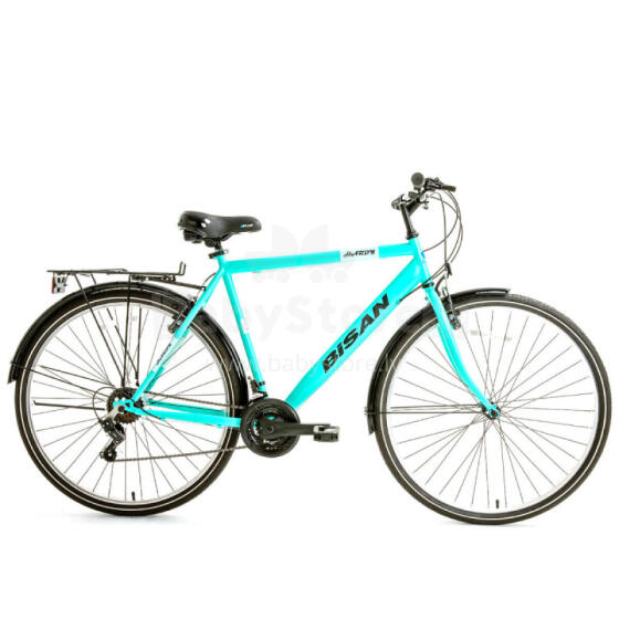 Pilsētas velosipēds Bisan 28 Hardy  Zils/melns (Rata izmērs: 28" Rāmja izmērs: M)