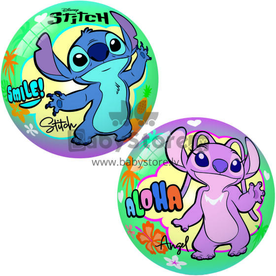 PIŁKA GUMOWA LICENCYJNA STITCH