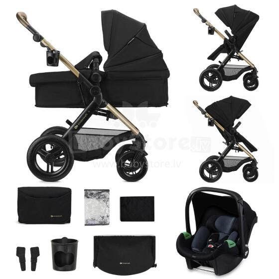 Kinderkraft vankrikomplekt MOOV2 XL, must