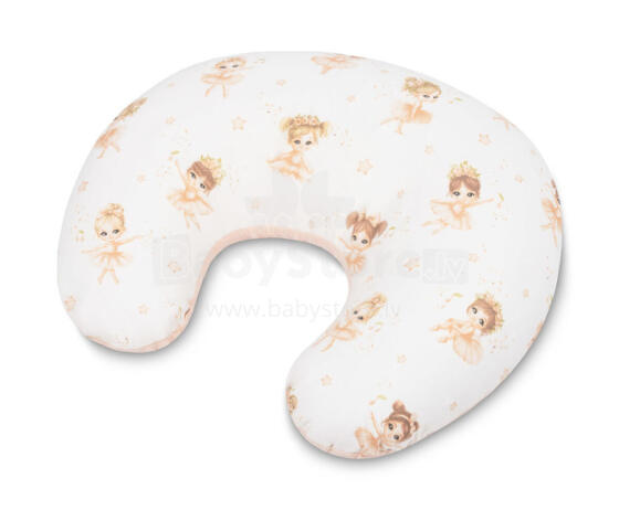 MUSLIN FEEDING PILLOW BALLERINAS PINK