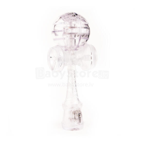 Kendama balts, plastmasas ar LED