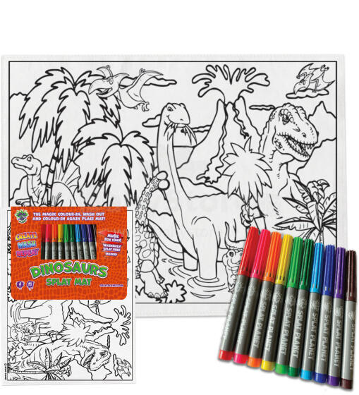Krāsošanas paklājiņš DINOZAURI