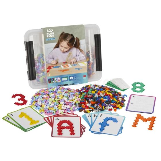 Конструктор Plus Plus, ABC+123, 2000 деталей.