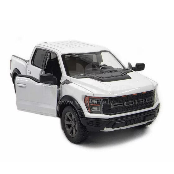 KiNSMART automašīna, 2022 Ford F-150 Raptor, balta