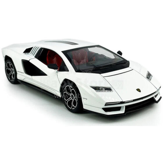 KiNSMART automašīna, Lamborghini Countach LPI 800-4, balta