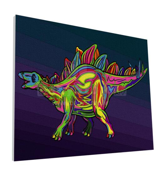 Раскраска по номерам Splat Planet, СТЕГОЗАВР 30X40 см.