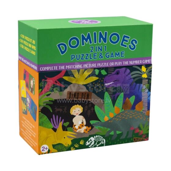 Spēle domino-puzle 2in1, Dinozauri