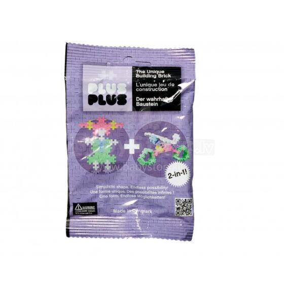 Konstruktors Plus Plus Mini Pastel 2in1, 35 daļas