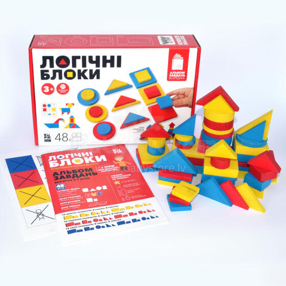 Игротеко Логические блоки, 48 шт.