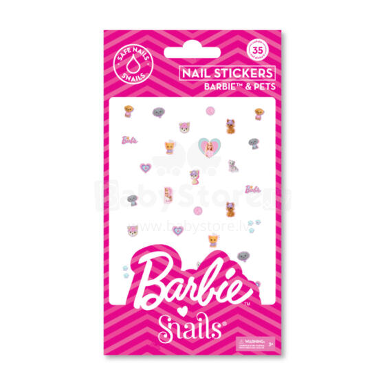 Barbie Snails nagu uzlīmes, Pets