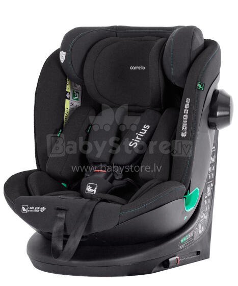 Autokrēsliņš Carrello Sirius CRL-8808 Absolute Black