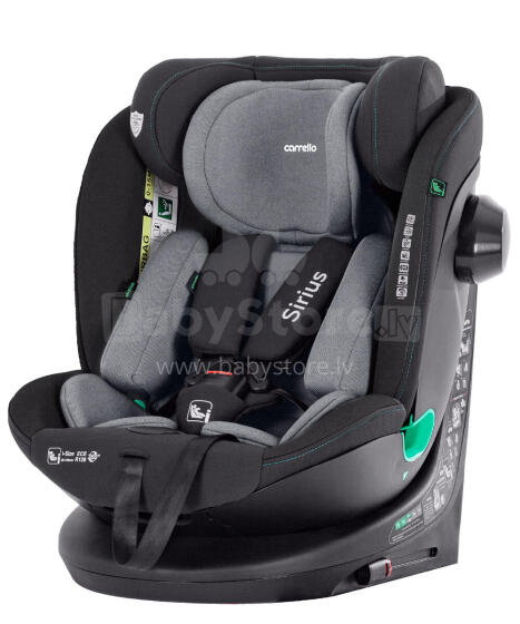 Autokrēsliņš Carrello Sirius CRL-8808 Sky Grey
