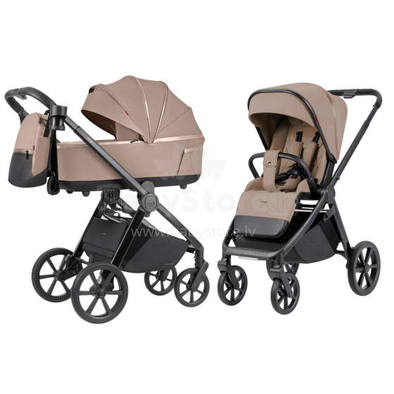 Bērnu ratiņi 2in1 CARRELLO Omega Plus CRL-6540/1 2025 asteroīds bēšs