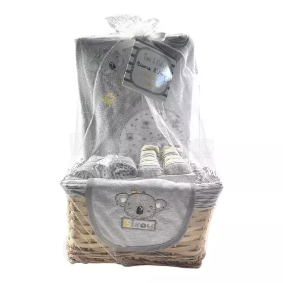 Tom Kids Baby Gift Set Art.246354 Grey Baby Gift Set  8 pieces