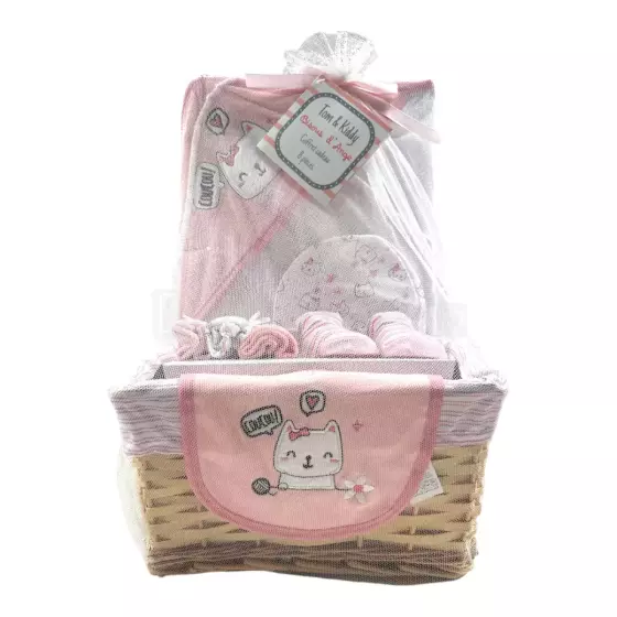 Tom Kids Baby Gift Set Art.246355 Pink Baby Gift Set  8 pieces
