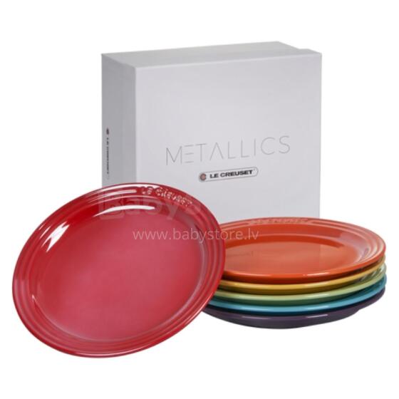 Le Creuset Plate set Vancouver 6 pcs. stoneware, various colors