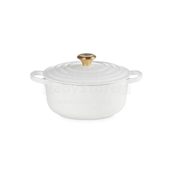 Le Creuset Čuguna katls apaļš &Oslash;26cm / 5,3L balts